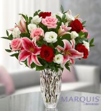 Marquis by Waterford® Red Rose and Lily Bouquet