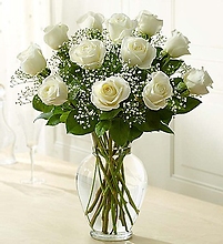 Rose EleganceÃ¢â€žÂ¢ Premium Long Stem White Roses