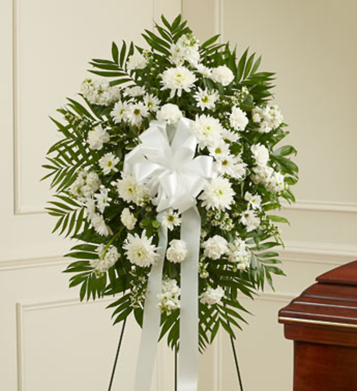 White Sympathy Standing Spray